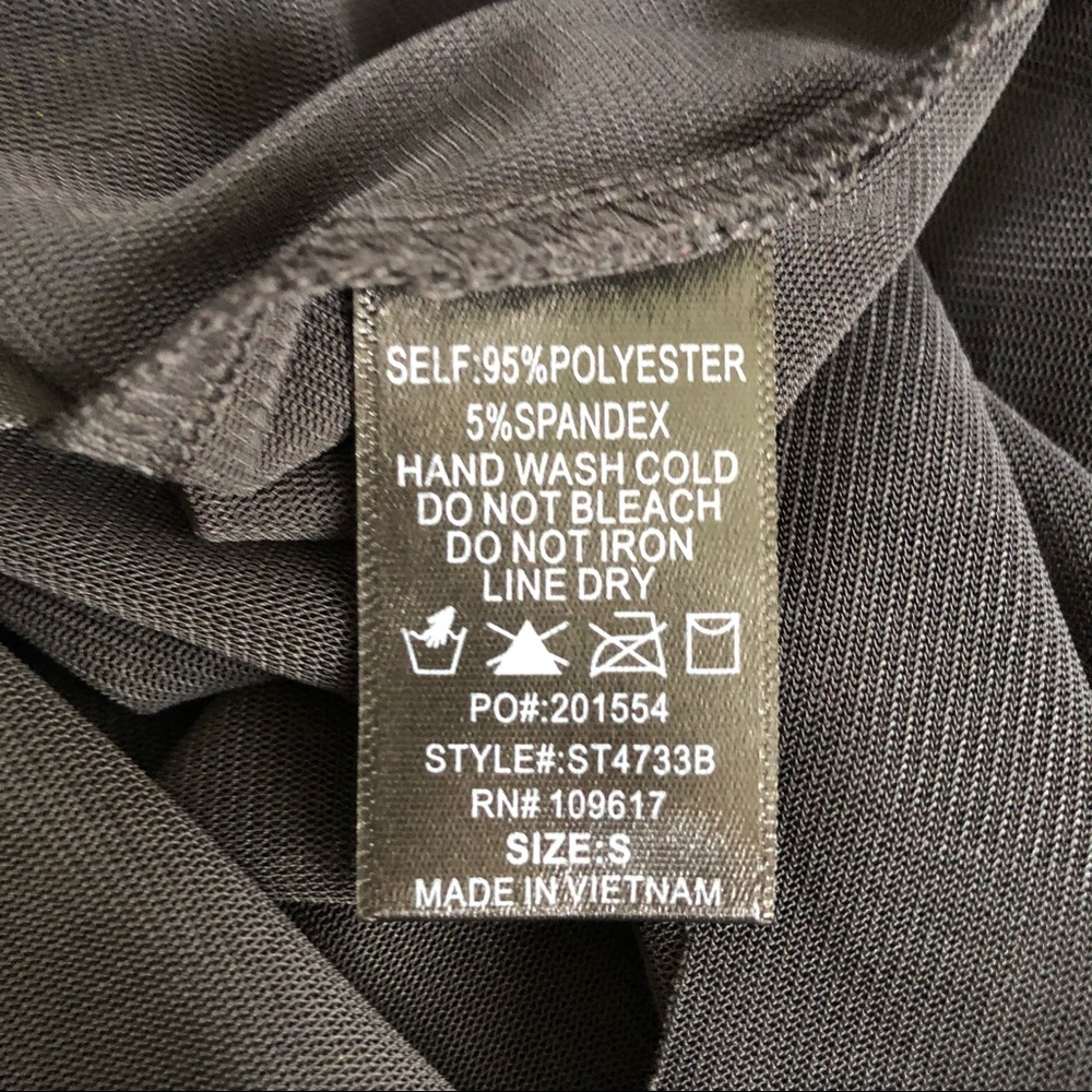 NWT Shinestar Sheer Top - Picture 6 of 7